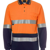 JB's Hi Vis L/S (D+N) Cotton Back Polo